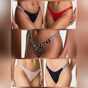 Victoria's Secret Blingy Shine Strap Panties Size Medium NWT **Choose 1**
